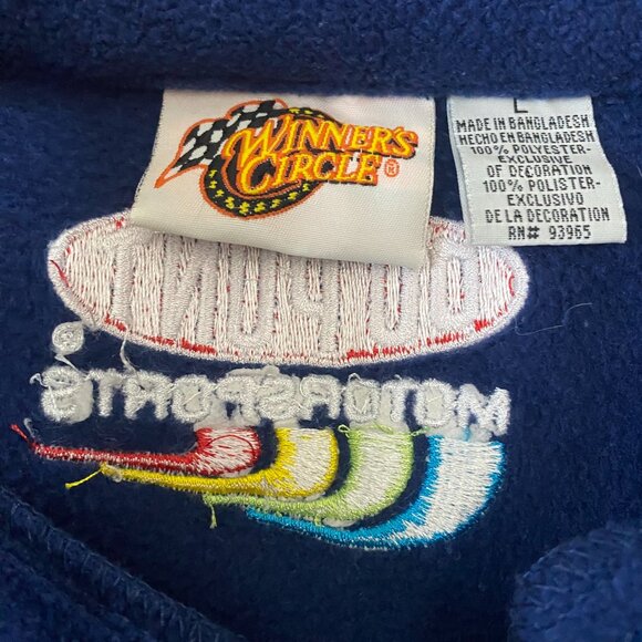 VTG JEFF GORDON DUPONT XL WINNERS CIRCLE PULL OVER FLEECE COLORFUL EMBROIDERED - Picture 5 of 10